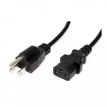 VALUE toitekaabel IEC 60320 C13 – NEMA 5-15 (M) 125 V – 1,8 m – must