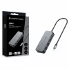 CONCEPTRONIC USB-C to 2x Gigabit Ethernet + 2x USB-A 3.2 Gen 1 Adapter, 0.3m, Grey
