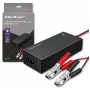 Qoltec 52665 Automaatne akulaadija AGM GEL STD akudele, 24V 2A 48W, LED-indikaator, 1,8 m kaabel