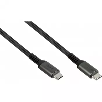 GoodConnections USB-C 2.0 (ST-ST) 0.5m Punutud Kaabel 240W Antratsiit