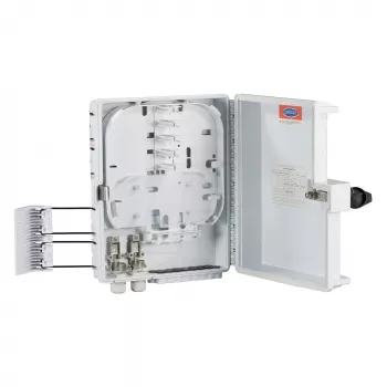 EFB-ELEKTRONIK FTTH-BOX-OUT-1 FTTH IP65 jaotuskarp 32 kiu ja 16 adapteri jaoks, välistingimustesse