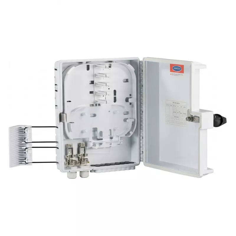 EFB-ELEKTRONIK FTTH-BOX-OUT-1 FTTH IP65 jaotuskarp 32 kiu ja 16 adapteri jaoks, välistingimustesse