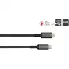 GoodConnections USB-C 2.0 (ST-ST) 3m ühenduskaabel tekstiilist ümbrisega 240W antratsiit