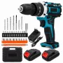 EXTRALINK TOOLS Juhtmeta puur-keeraja sinine + 2 akut