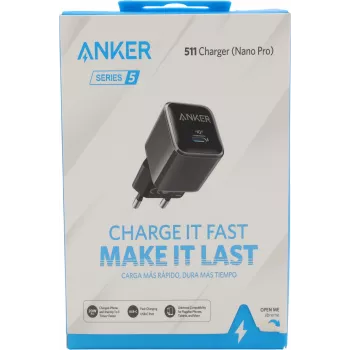 Anker Nano 20W USB-C laadija, PowerIQ 3.0 kompaktne USB-C toiteplokk must