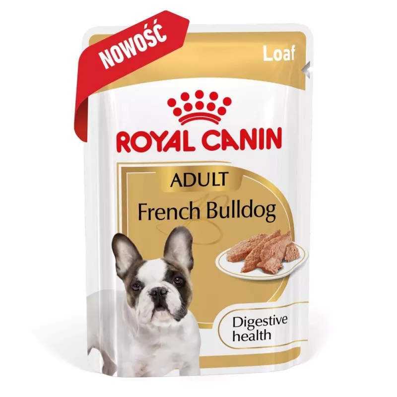 ROYAL CANIN French Bulldog Adult Digestive Health Loaf Box - Wet Dog Food - 12x85g