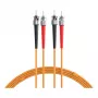 EFB Elektronik ECOFIBER Duplex ST-ST OM1 Fiiberoptiline Paigalduskaabel, 3m, LSZH, Oranž, 3.0mm