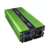 Qoltec Monolith Toiteadapter/Inverter Auto 2000 W Roheline