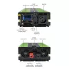 Qoltec Monolith Toiteadapter/Inverter Auto 2000 W Roheline