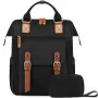 BLACK FOREST KM02 Reisikotiga Seljakott 40x30x15 cm + Tualetitarbete Kott Must