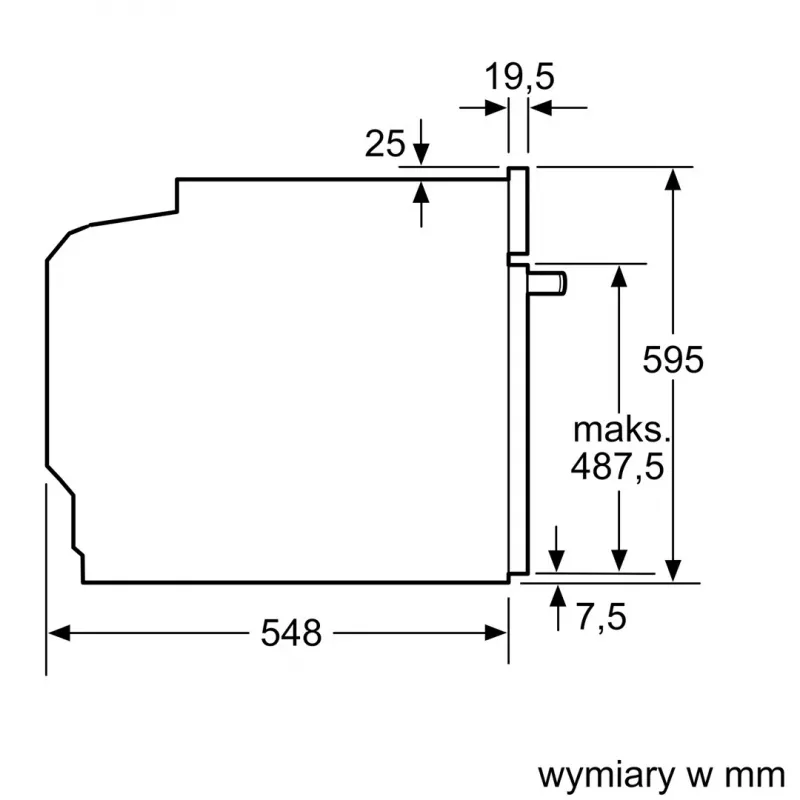 BOSCH HBA334EB4 Sisseehitatud ahi 71L Must