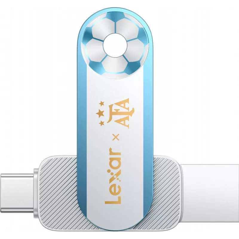 Lexar Dual D500 128GB USB-C/A 3.2 Flash Drive 400/360MB/s White