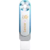 Lexar Dual D500 128GB USB-C/A 3.2 Flash Drive 400/360MB/s White