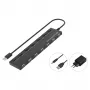 Conceptronic 7-Port USB 2.0 Hub with Power Adapter - Black (HUBBIES08BP)