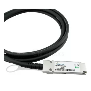 BlueOptics Networks 10313 Compatible BlueLAN DAC QSFP+ 40GBASE-CR4 Passive Direct Attach Cable, 3m (10313-BL)