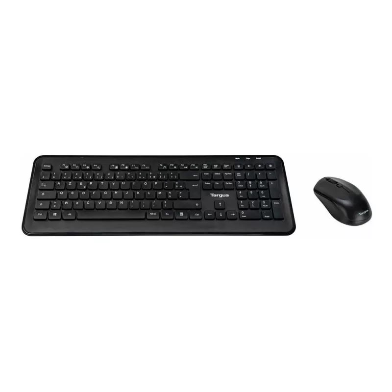 Targus AKM610FR juhtmeta klaviatuuri ja hiire komplekt - täissuuruses - AZERTY - prantsuse paigutus - must