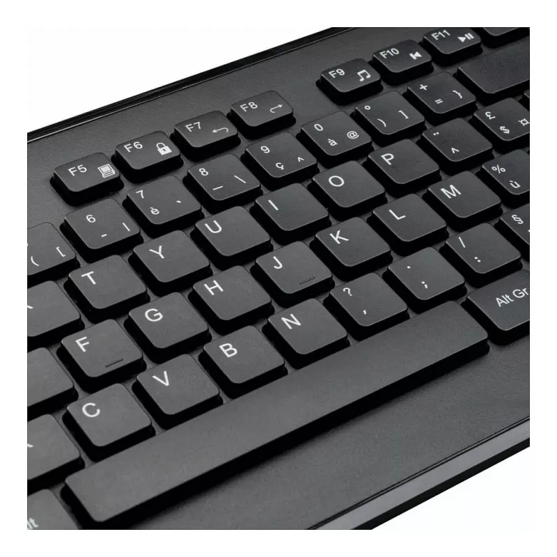 Targus AKM610FR juhtmeta klaviatuuri ja hiire komplekt - täissuuruses - AZERTY - prantsuse paigutus - must