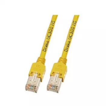 EFB-Elektronik RJ45 Patch-kaabel Cat.5e SF/UTP LSZH Draka UC300 TM11 Kollane 1,5m