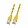 EFB-Elektronik RJ45 Patch-kaabel Cat.5e SF/UTP LSZH Draka UC300 TM11 Kollane 1,5m