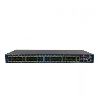 ALLNET ALL-SG8652PMJ-10G-850W Full Managed Layer 2+ Switch, 52 Ports (48x GbE PoE+, 4x 10G SFP+), PoE Budget 850W, 19 inch Rackmount, JSON API