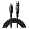 Good Connections USB 2.0 laadimis- ja andmekaabel 100W digitaalekraaniga USB-C – USB-C 1m must