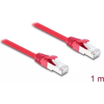 Delock RJ45 võrgukaabel Cat.6A S/FTP 1 m punane