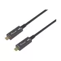 Equip USB-C 3.2 to USB-C Active Optical Cable (AOC) 8K 60W PD 10m Black