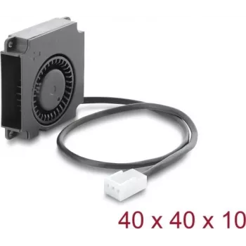 Delock Blower Fan 12 V DC 40 x 40 x 10 mm 3-pin ventilaatori pistikuga, must (67488)