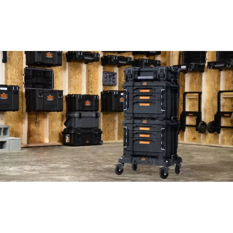 Keter Pro Gear 2.0 Mobile Tool Cart 262828 53L Must/Punane
