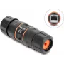 Delock RJ45 emane RJ45 emane kaabliühendaja Cat.6A M23.5 x 1.5 mm keermega lühikese disainiga IP68 tolmukindel ja veekindel