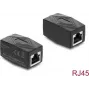 Delock Adapter Coupler RJ45 Female to Female Cat.6 Shielded Black (90838)
