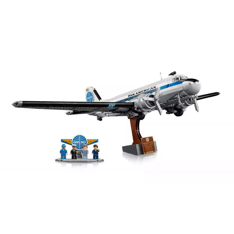 LEGO Icons 11378 Douglas DC-3 PAN AM reisilennuki ehituskomplekt (2500 tükki)