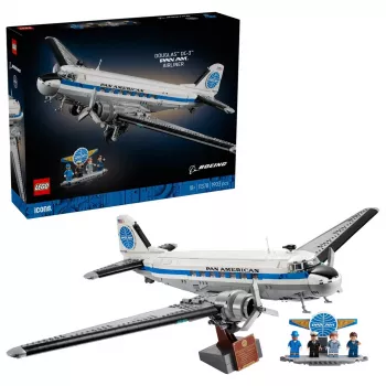 LEGO Icons 11378 Douglas DC-3 PAN AM reisilennuki ehituskomplekt (2500 tükki)