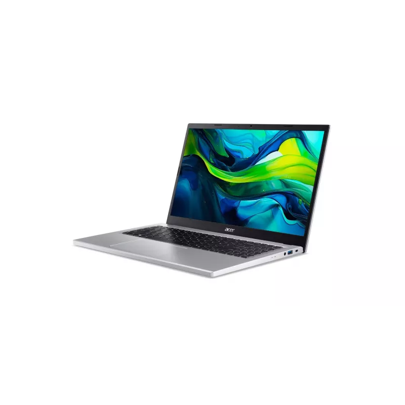 Acer Aspire Go 15 AG15-32P-39R2DX Sülearvuti - Intel Core 3 N355, 15.6 inch FHD IPS, 8GB RAM, 128GB SSD + 256GB SSD, Windows 11 Home, Hõbedane