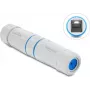 Delock RJ45 emane RJ45 emane sidur Cat.6A M23.5 x 1,5 mm keermega IP68 tolmukindel ja veekindel valge (90661)