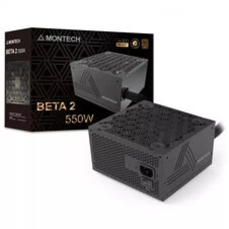 Montech BETA 2 80 PLUS Bronze toiteplokk, ATX 3.1 - 550 W, must