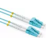 VALUE Fiiberoptiline paigalduskaabel LC-LC Duplex OM3 3m Türkiis LSZH