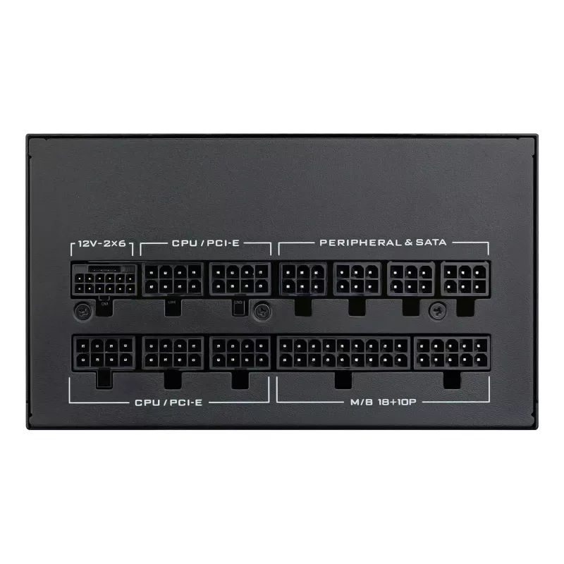 Lian Li SX Series 80 PLUS Platinum toiteplokk, täielikult modulaarne, PCIe 5.1, ATX 3.1 - 1200 W, must