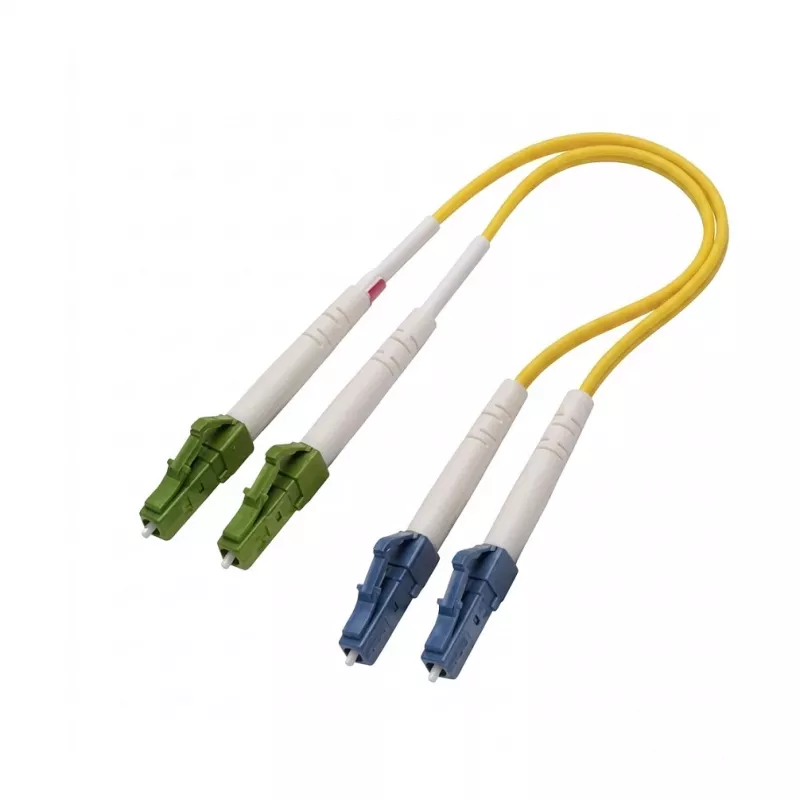 EFB Elektronik Duplex Patchkabel LC/APC-LC/APC OS2 Singlemode 0,5m LSZH Gelb
