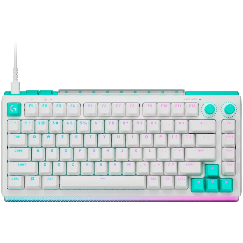 Logitech G512 X 75 mehaaniline mänguklaviatuur - Valge - US International - Juhtmega USB