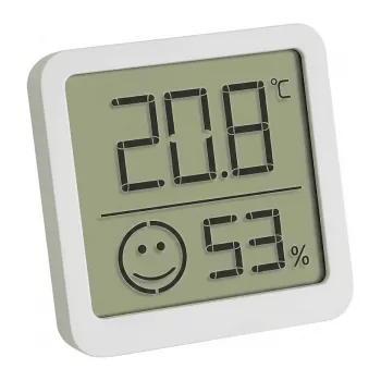 TFA Dostmann 30.5053.02.04 4-Pack White Digital Thermo-Hygrometer with Comfort Zone