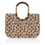 Reisenthel Loopshopper L Ostukorv Tote Kott Leo Macchiato, 25L, Pruun/Beige