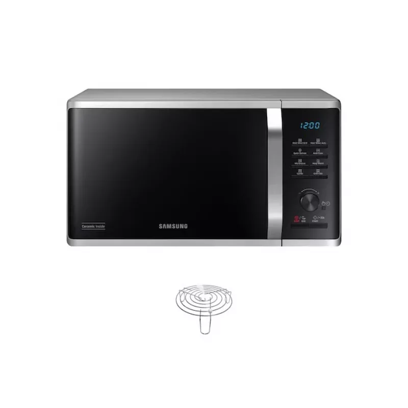 Samsung Microwave Oven MG23K3575AS/EO 23L 800W Grill Silver/Black