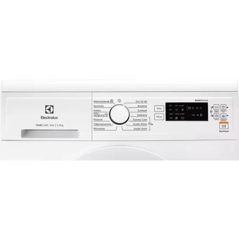 Electrolux EW2FN527WP Vabaltseisev esilaadimisega pesumasin, 7 kg, 1200 p/min, energiaklass C, valge