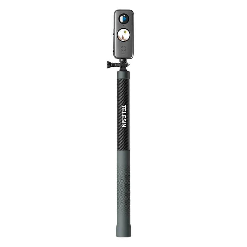 TELESIN GP-MNP-300-3 Carbon Fiber Selfie Stick 3m for Action Cameras