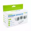 GREENBLUE GB313 F kaugjuhitav 3-pistikupesaga toiteplokk koos 433.92 MHz RF-puldiga, 2300W, tüüp F