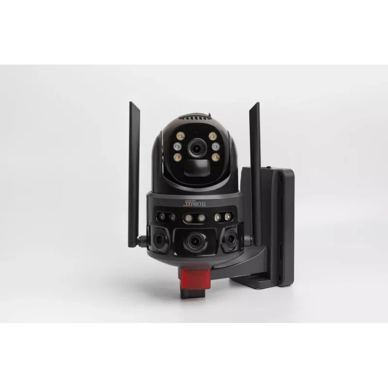 Technaxx TX-329 Dual 4G LTE Outdoor Security Camera 3MP+3MP with Solar Panel