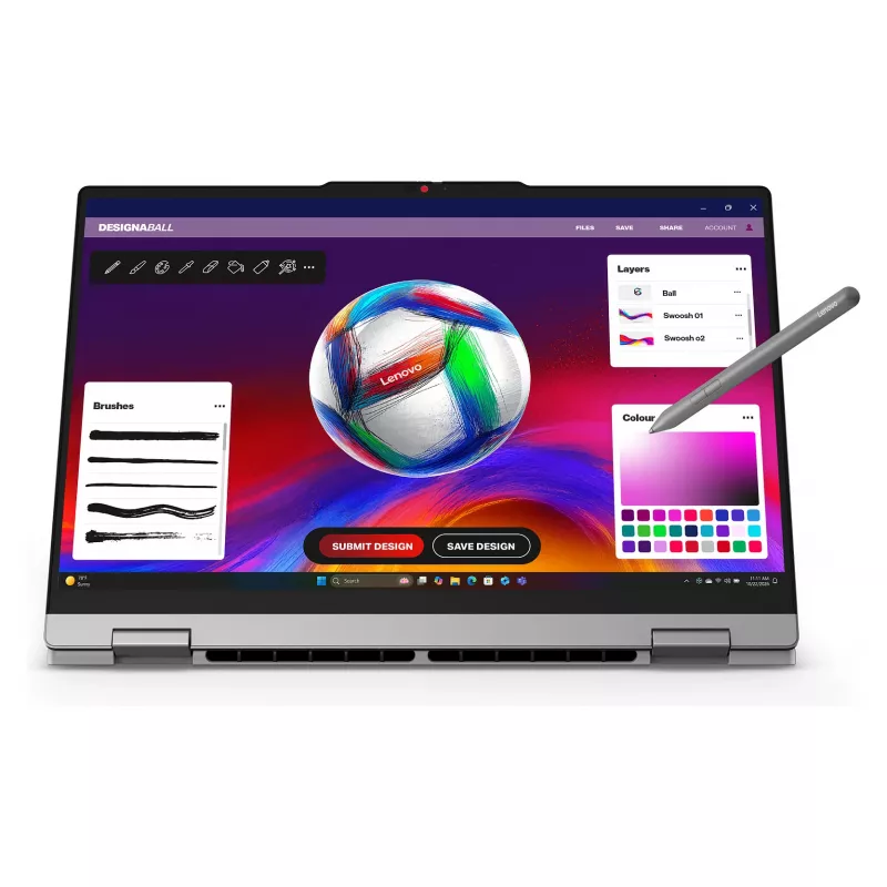 Lenovo IdeaPad 5 2-in-1 15AGP11 15.3 inch WUXGA OLED puutetundlik 2-in-1 sülearvuti (AMD Ryzen AI 7 445, 16GB RAM, 1TB SSD, Windows 11 Home) - 83UM002AGE