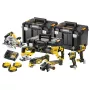 DEWALT 18V XR 7-Tööriista Komplekt DCK706P3T koos 3x5.0Ah Akude, Laadija ja 3 TSTAK Karbiga (DCD805, DCF850, DCS355, DCH263, DCG405, DCS572, DCS334)