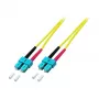 EFB-Elektronik Duplex Jumper SC-SC 9/125µm OS2 LSZH Yellow 3.0mm 10m